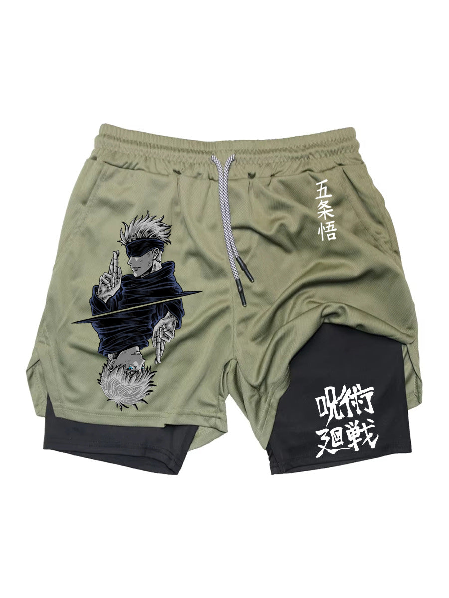 Mens Compression Sport Shorts Quick Dry Gym Shorts