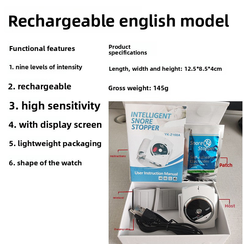 Wrist Type Electronic Anti Snoring Device
