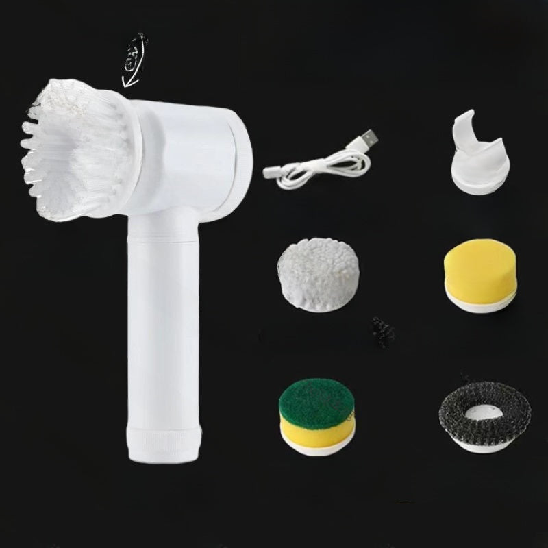 Multifunctional Electric Cleaning Brush with Multiple Heads