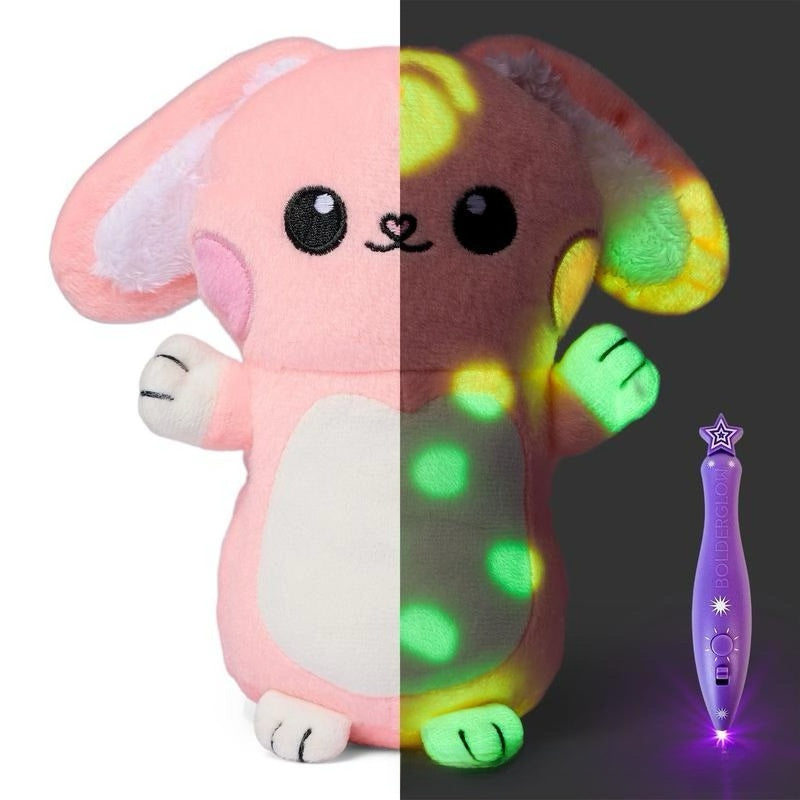 Glow-in-the-Dark Plush Toy with Drawing Pen