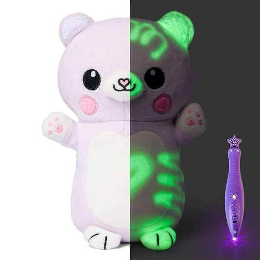 Glow-in-the-Dark Plush Toy with Drawing Pen