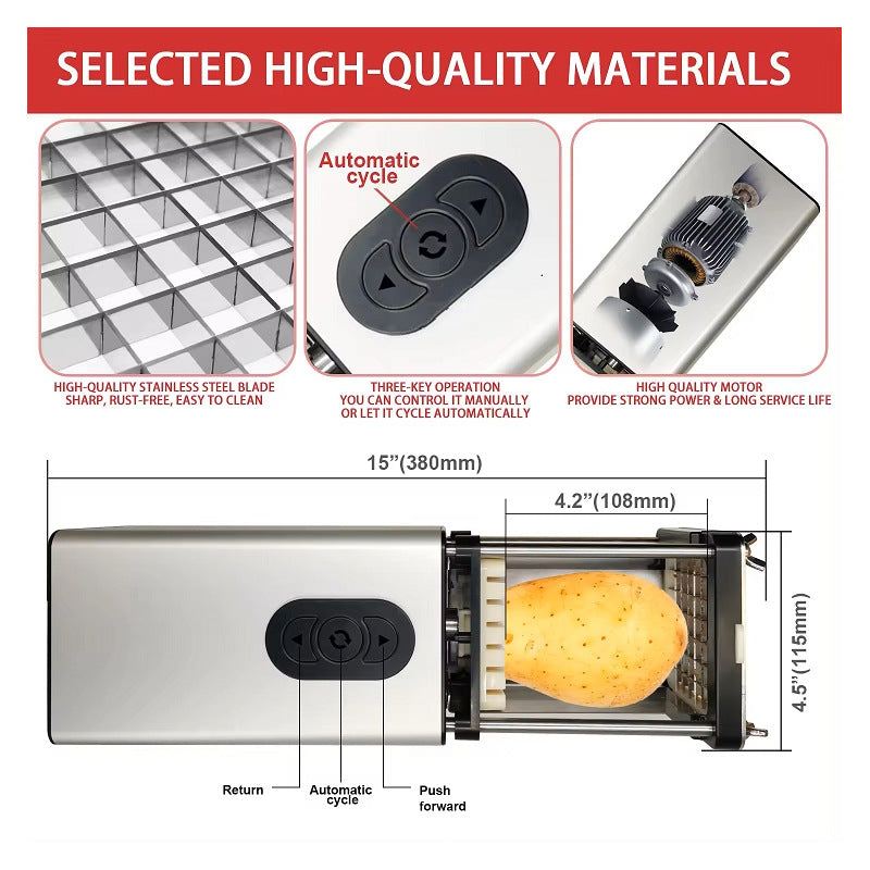 Multifunctional Electric Vegetable Cutter for Home Kitchen