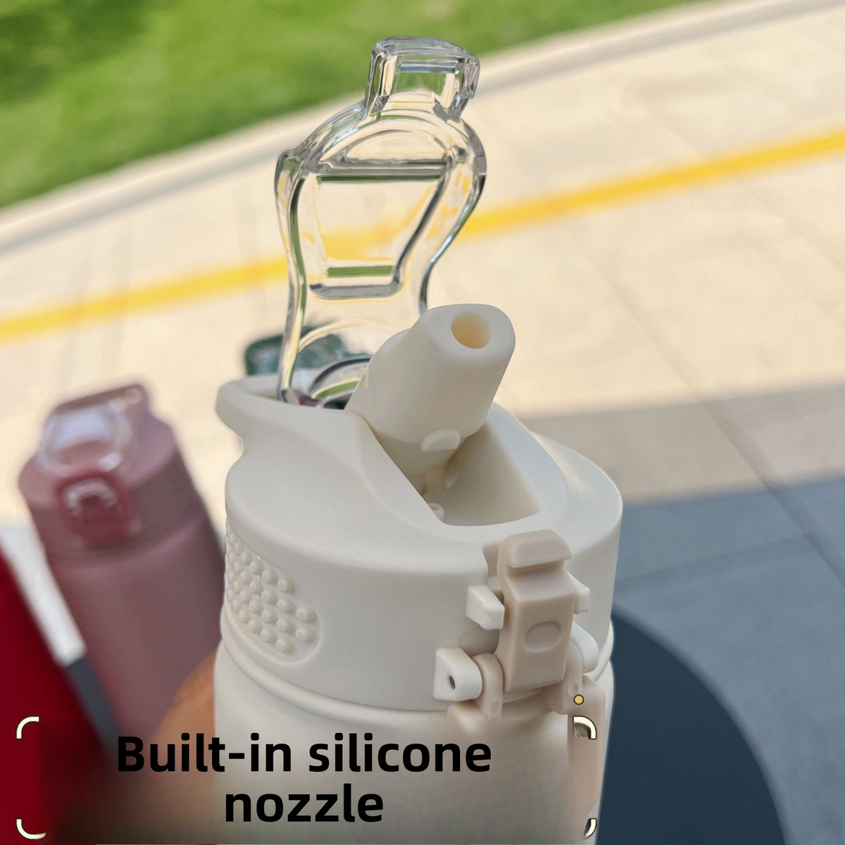 Stainless Steel Vacuum Insulated Water Bottle with Straw Lid