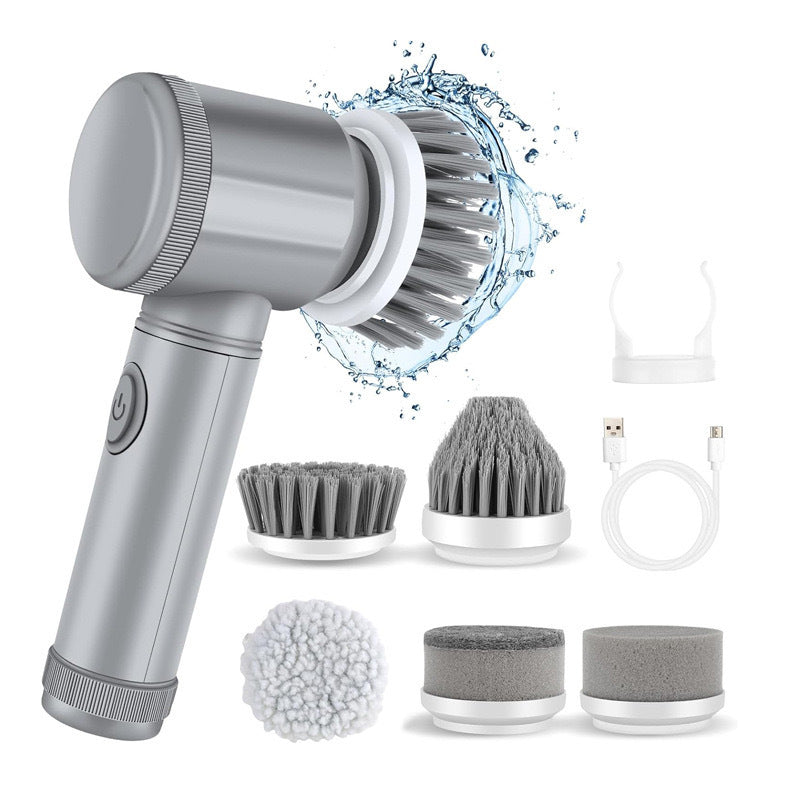 Multifunctional Electric Cleaning Brush with Multiple Heads