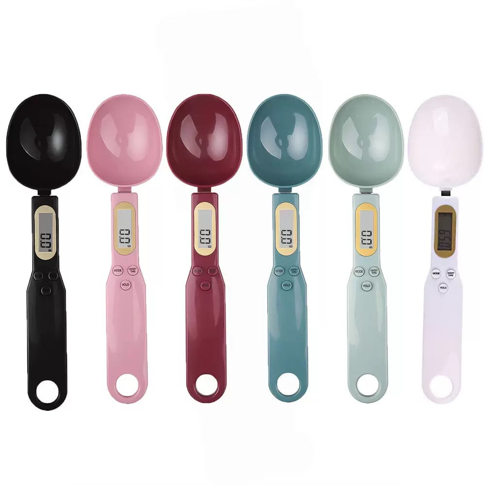 Portable Electronic Kitchen Scale with Spoon Design
