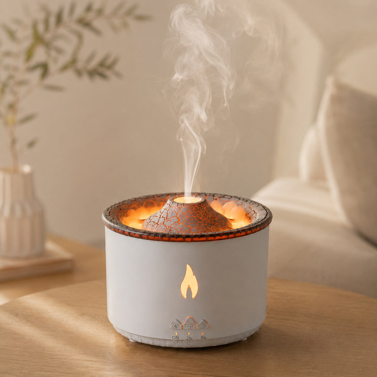 Simulated Flame Aromatherapy Diffuser