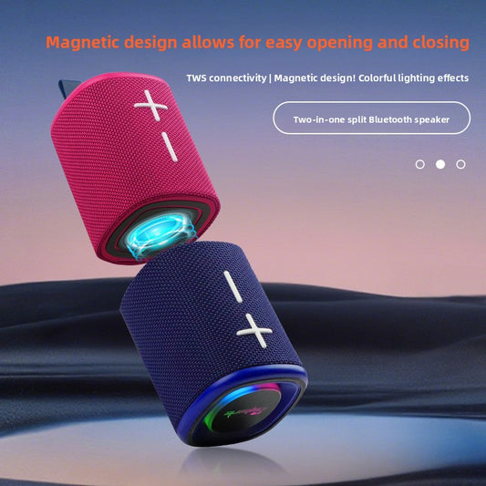 Portable Magnetic Bluetooth Speaker with Subwoofer