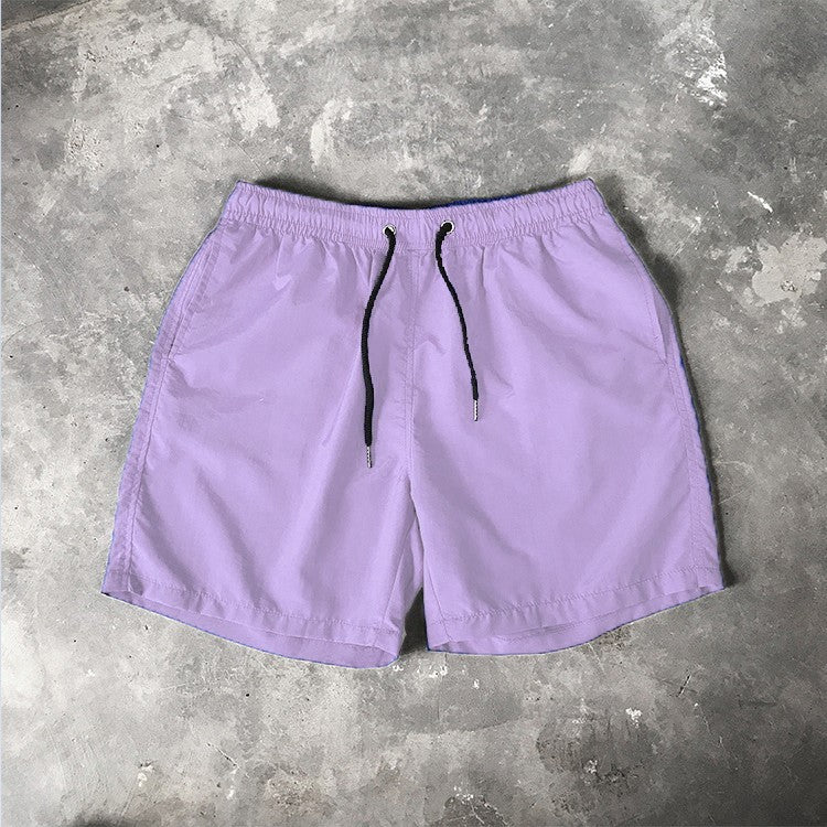 Men Summer Casual Shorts Quick Dry Loose Fit Beach Shorts