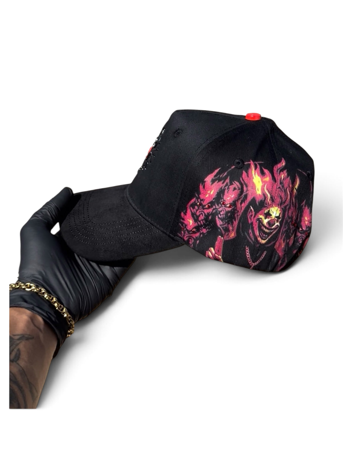 Gorra con estampado de payaso
