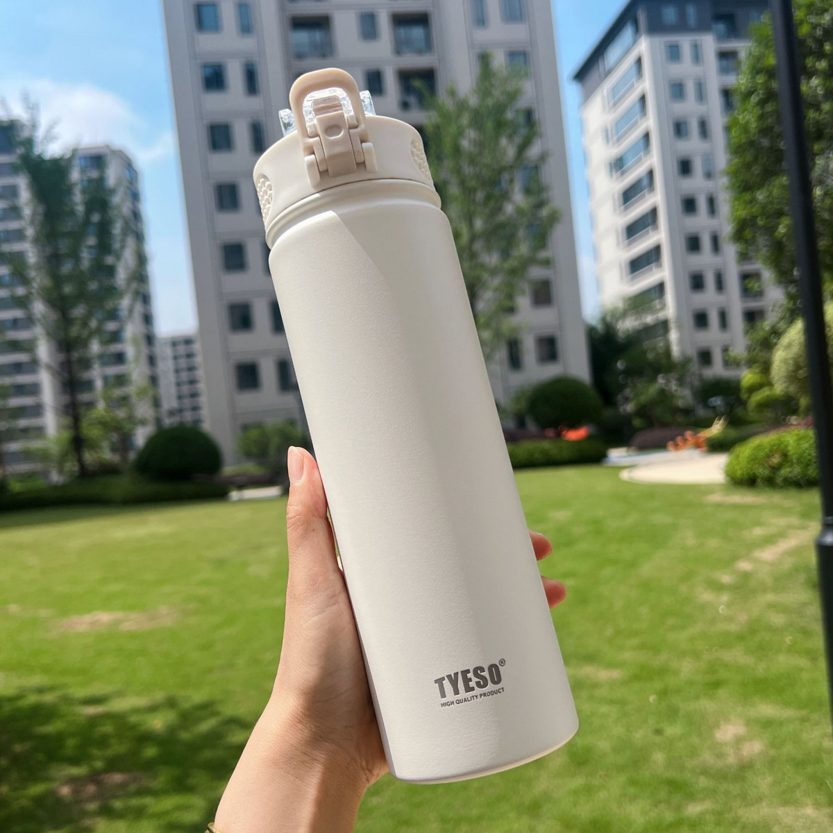 Stainless Steel Vacuum Insulated Water Bottle with Straw Lid