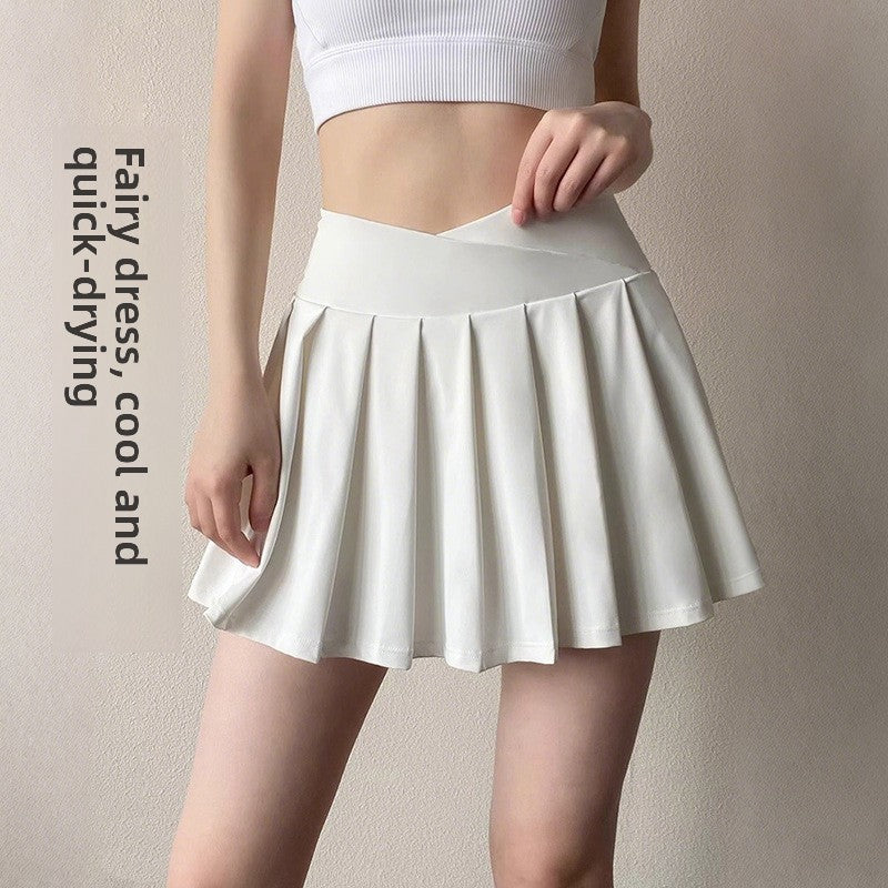 Womens High Waist Yoga Skirt Athletic Shorts