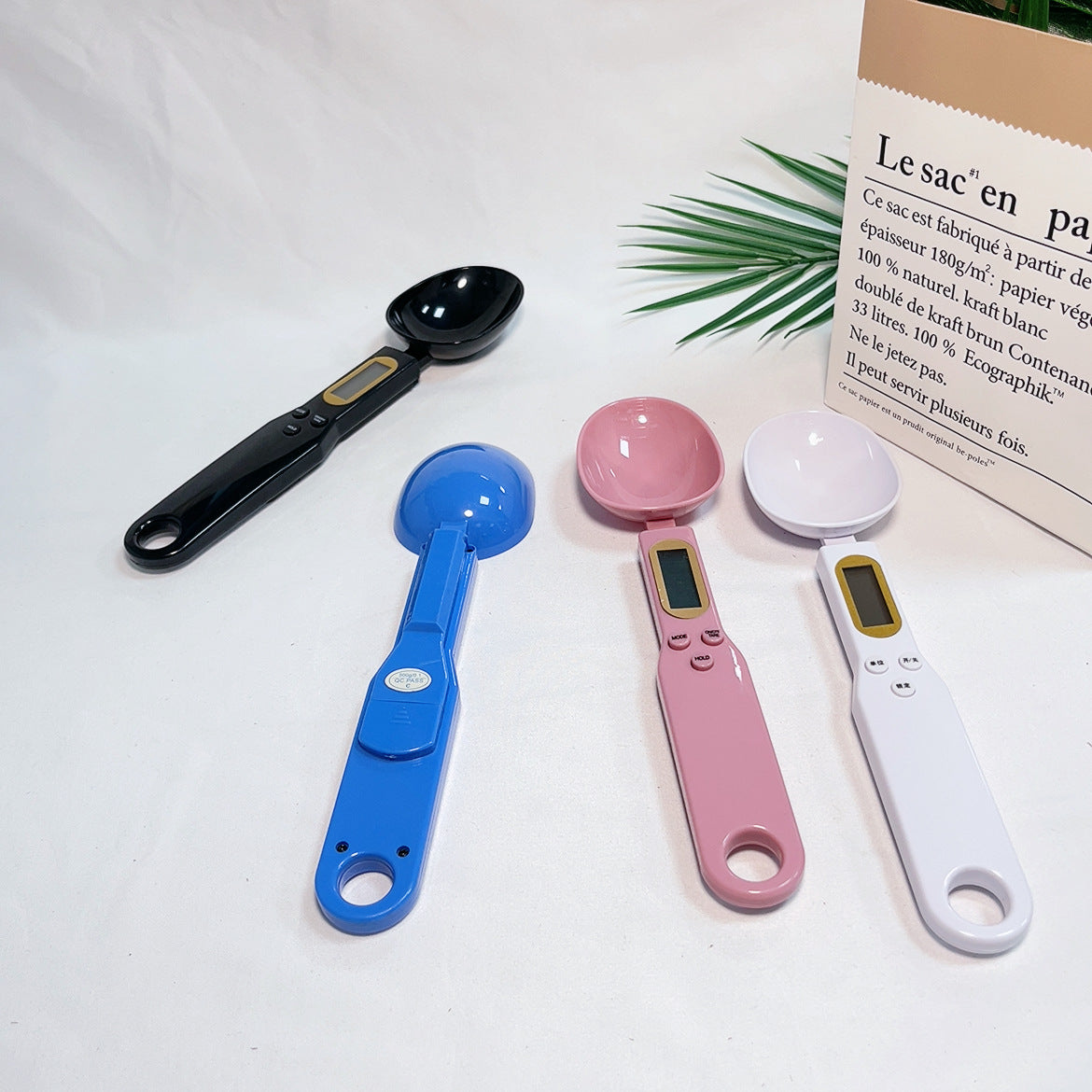 Portable Electronic Kitchen Scale with Spoon Design