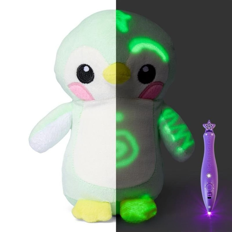 Glow-in-the-Dark Plush Toy with Drawing Pen