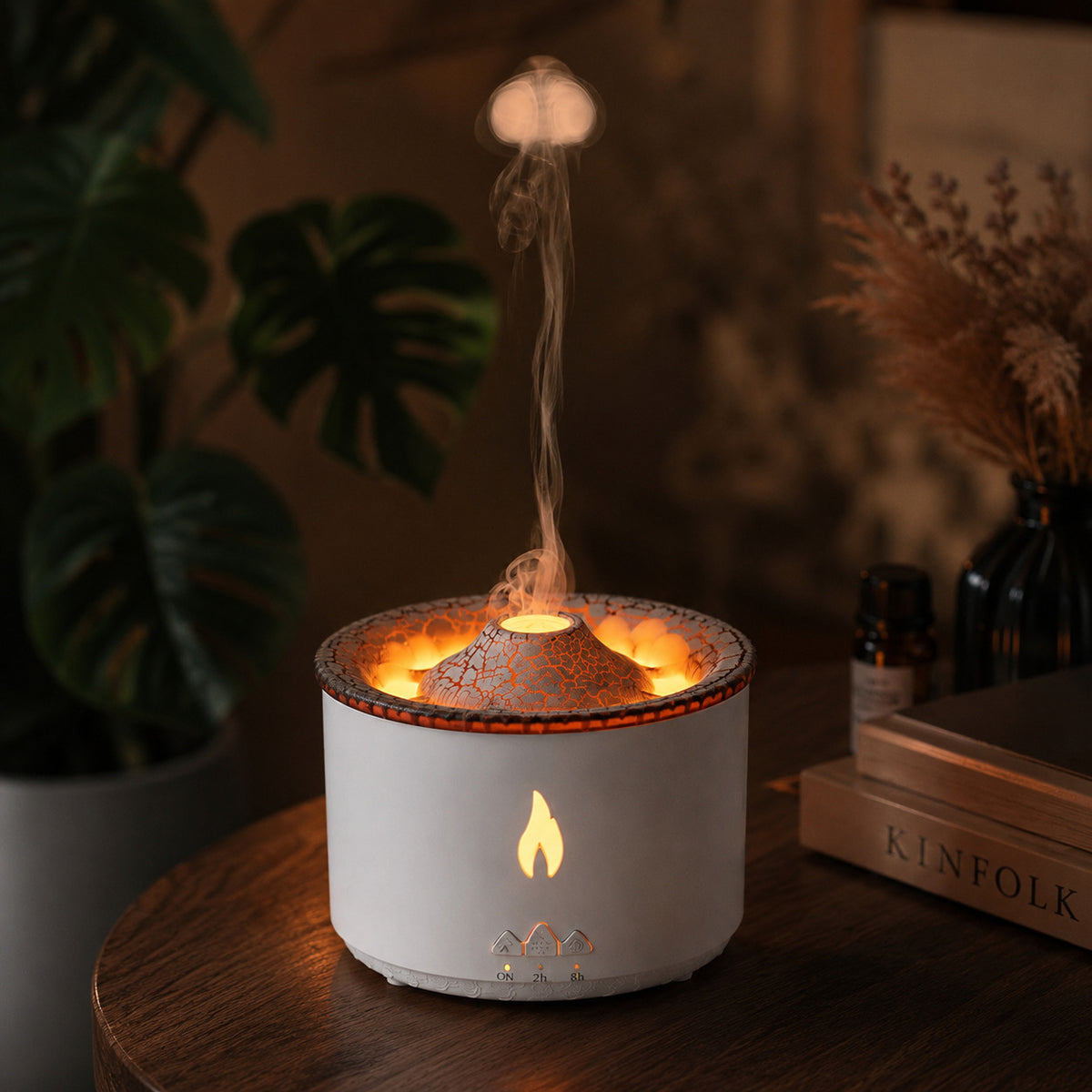 Simulated Flame Aromatherapy Diffuser