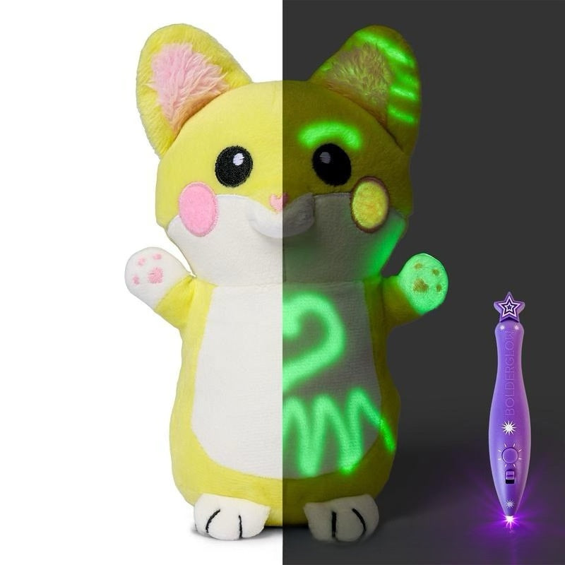 Glow-in-the-Dark Plush Toy with Drawing Pen